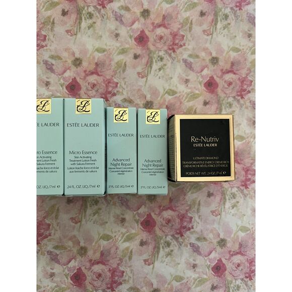 Estée Lauder RE-NUTRIV 0.5 oz Micro Essence .24 oz Advanced Night Repair 0.5 oz - Picture 3 of 5